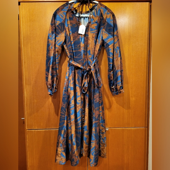 Eudon Choi Tie Waisted Printed Midi - Picture 5 of 9